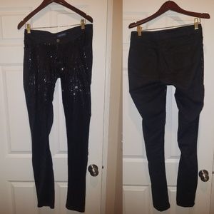 Black sequins jeans